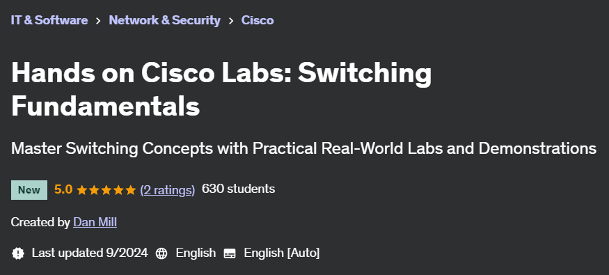 Pictures · Udemy — Hands on Cisco Labs: Switching Fundamentals 2024-8
