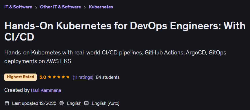الصور · اليدين على Kubernetes من أجل DevOps المهندسين: مع CI / CD 2025-12