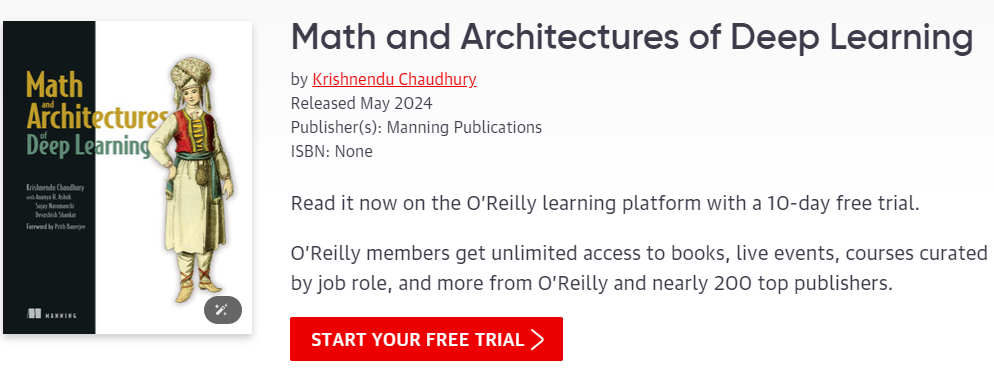 Pictures · Oreilly — Math and Architectures of Deep Learning 2024-5