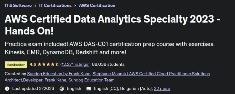 Pictures · Udemy — AWS Certified Data Analytics Specialty 2023 – Hands On! 2022-4