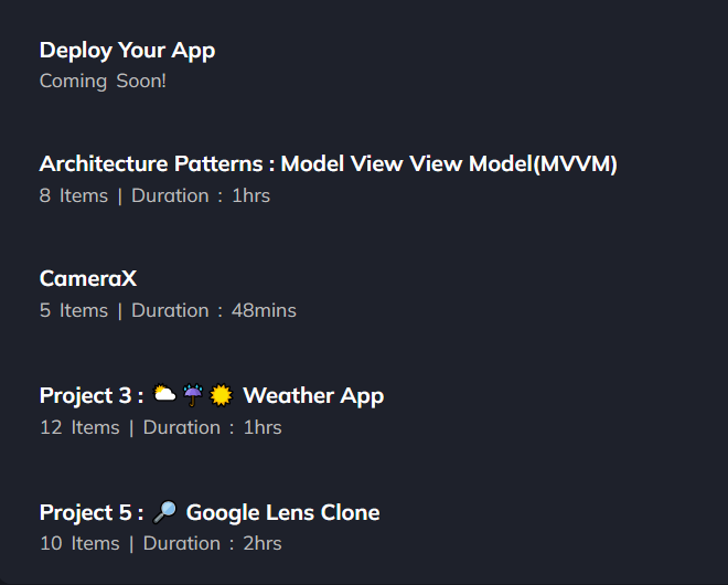 Course topics · Code Blocks – Android App Development Master Course 2024-10
