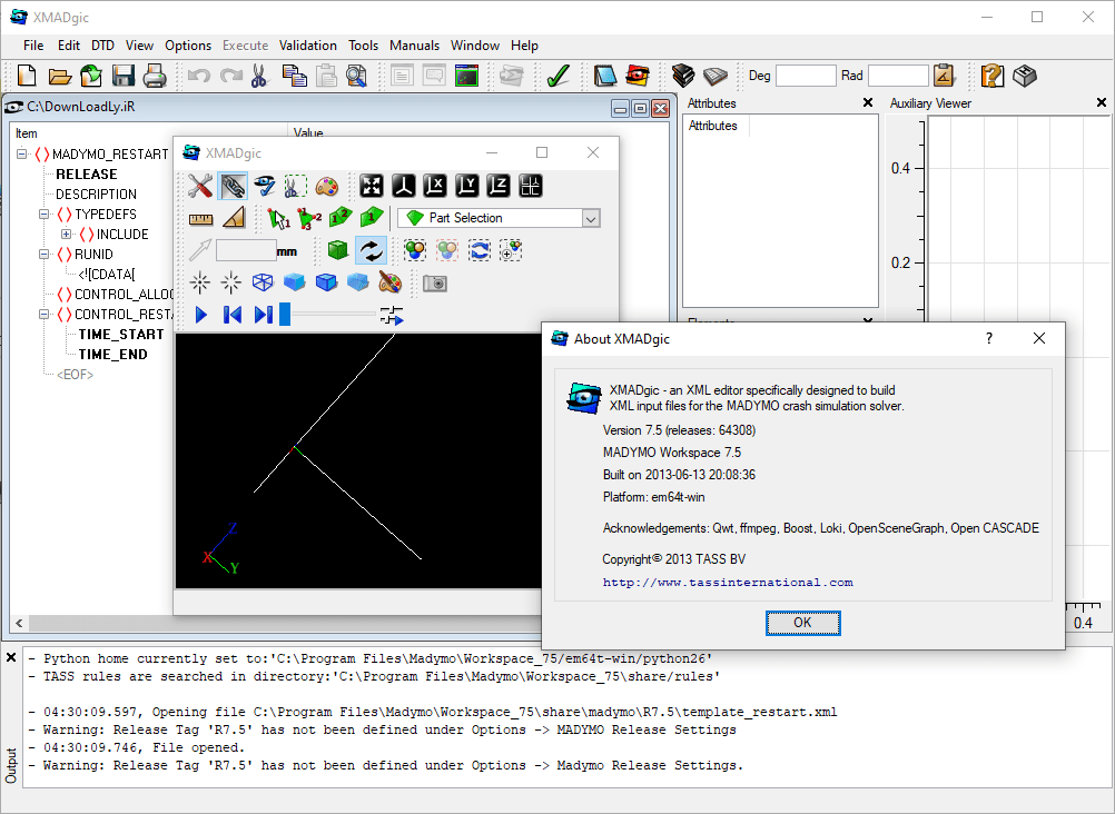 Pictures · TASS MADYMO 7.5 Build 64308 x64