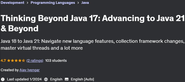 Pictures · Udemy — Thinking Beyond Java 17: Advancing to Java 21 & Beyond 2024-1