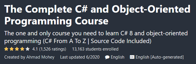 Pictures · Udemy — The Complete C# and Object-Oriented Programming Course 2020-3