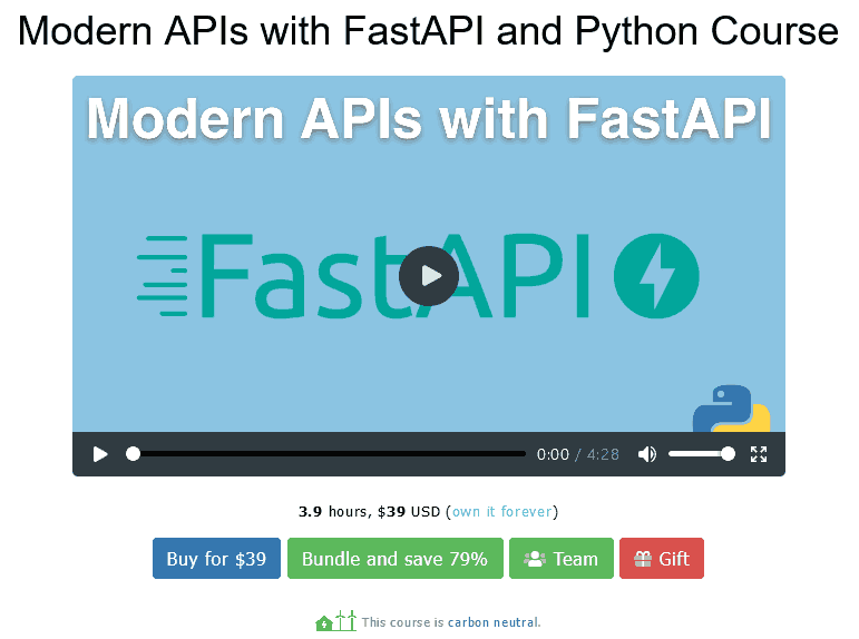 Images · parlant Python Formation – APIs modernes avec FastAPI et Python Course 2021-1