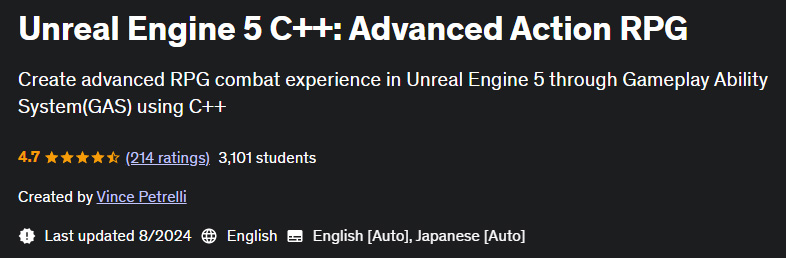 Pictures · Udemy — Unreal Engine 5 C++: Advanced Action RPG 2024-8