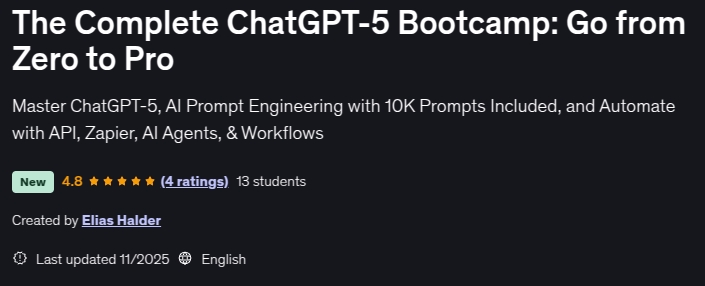 Pictures · The Complete ChatGPT-5 Bootcamp: Go from Zero to Pro 2025-11
