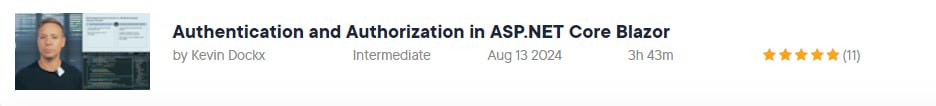 Pictures · Pluralsight — Authentication and Authorization in ASP.NET Core Blazor 2024-8