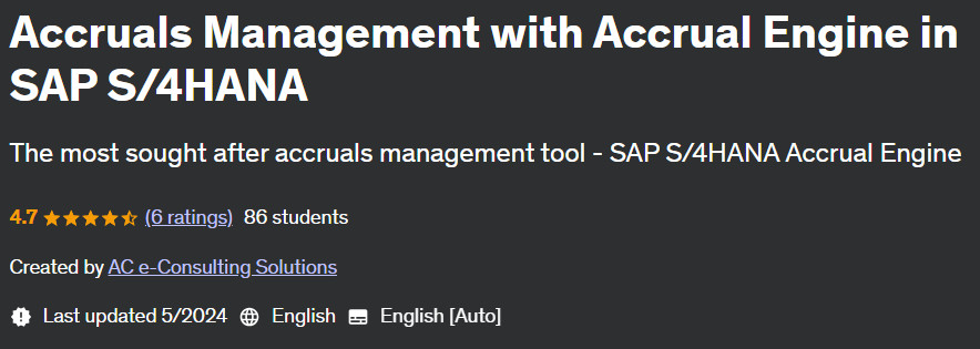 Pictures · Udemy — Accruals Management with Accrual Engine in SAP S/4HANA 2024-5