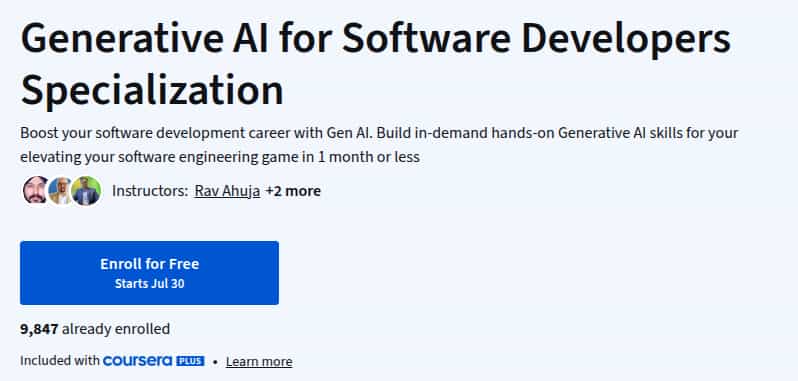 Pictures · Coursera — Generative AI for Software Developers Specialization 2025-8