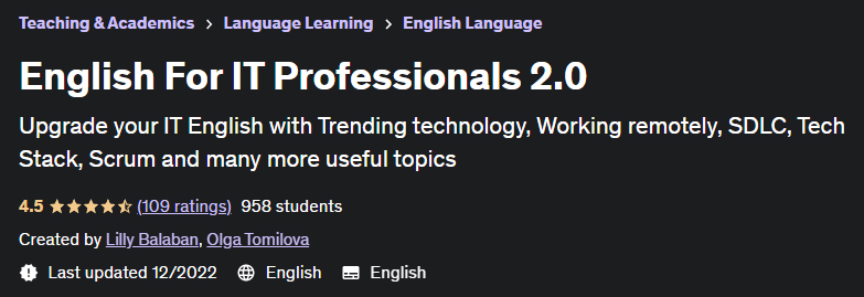 Pictures · Udemy — English For IT Professionals 2.0 2022-12