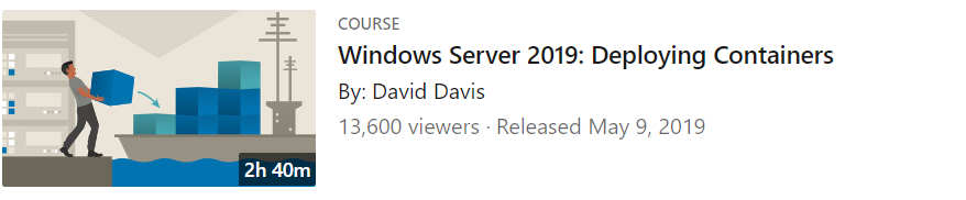 Pictures · LinkedIn — Windows Server 2019: Deploying Containers 2019-9