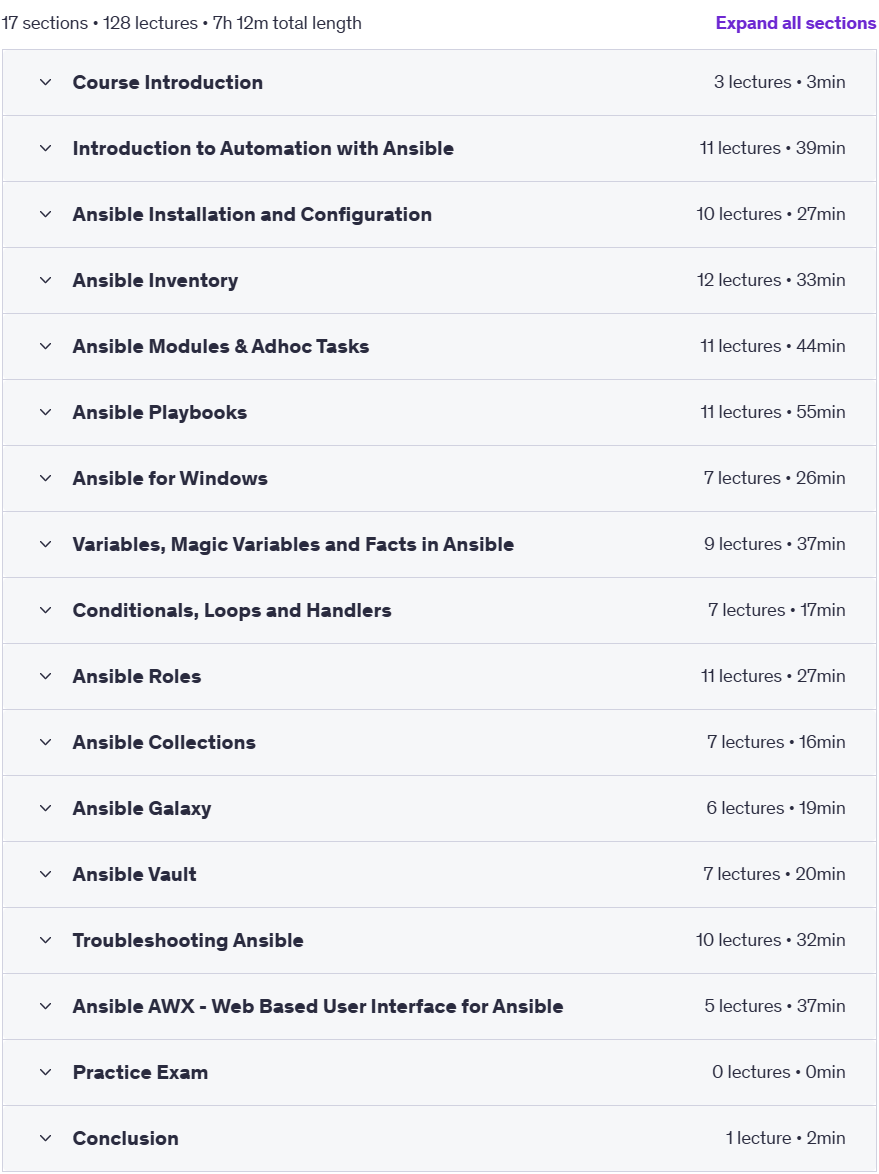 Course topics · Automation with Ansible – Hands-on DevOps 2025-4