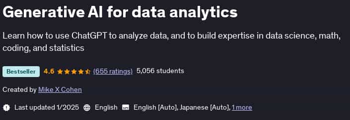Pictures · Generative AI for data analytics 2025-1