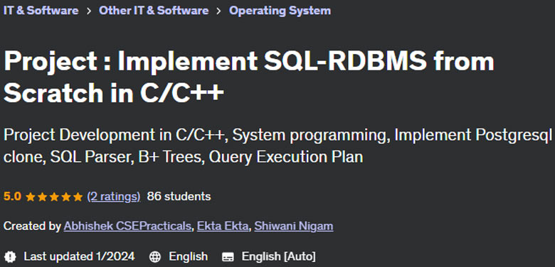 Pictures · Project : Implement SQL-RDBMS from Scratch in C/C++ 2024-1