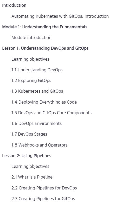 课程主题 · Oreilly - 自动化 Kubernetes 与GitOps 2023-4