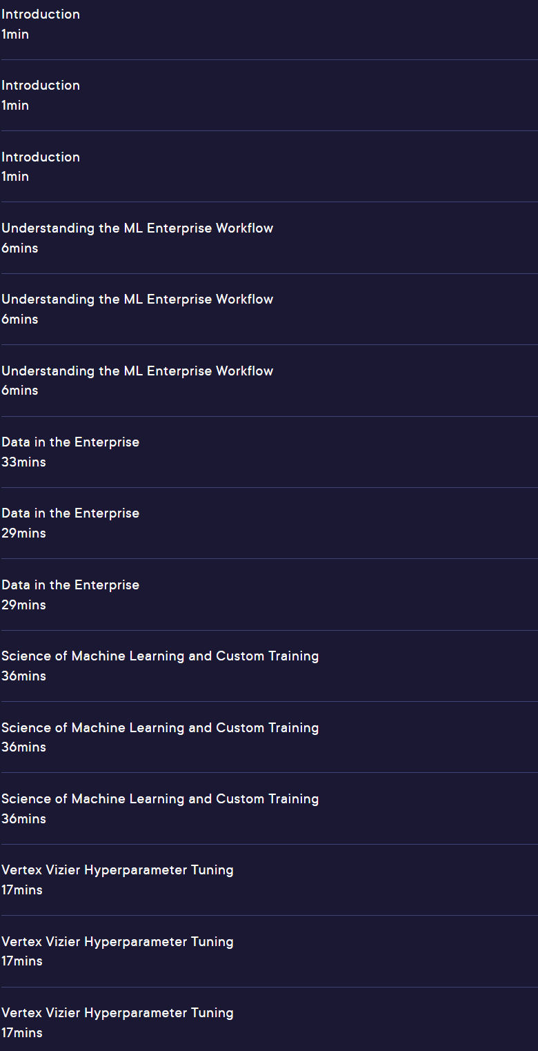 Course topics · Machine Learning in the Enterprise 2024-9