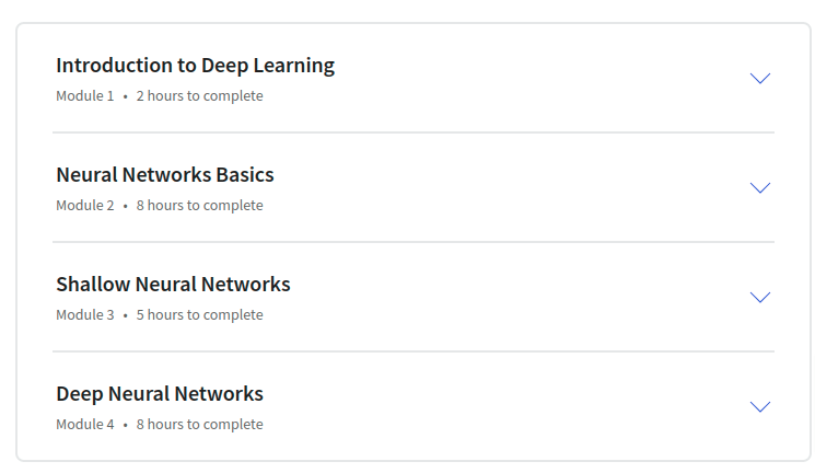 Course topics · Coursera — Neural Networks and Deep Learning 2023-6