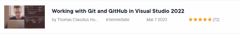 Pictures · Pluralsight — Working with Git and GitHub in Visual Studio 2022 2023-3