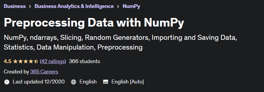 Pictures · Preprocessing Data with NumPy 2020-12