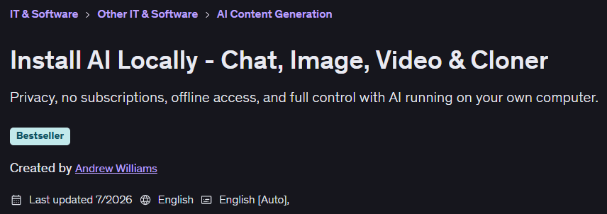 Pictures · Install AI Locally – Chat, Image, Video & Cloner 2026-7