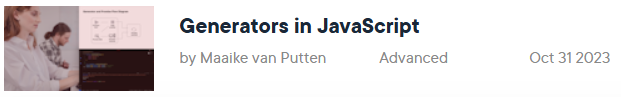 Pictures · Generators in JavaScript 2024-3
