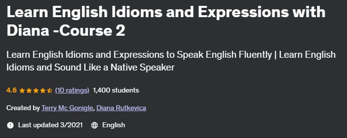 Pictures · Udemy — Learn English Idioms and Expressions with Diana -Course 2 2021-3