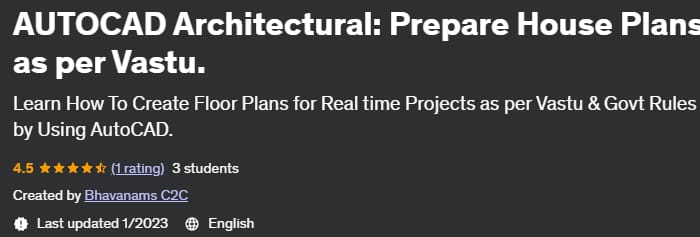 Pictures · Udemy — AUTOCAD Architectural: Prepare House Plans as per Vastu. 2023-1