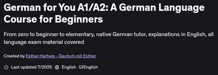 Pictures · Udemy — German for You A1/A2: A German Language Course for Beginners 2025-7