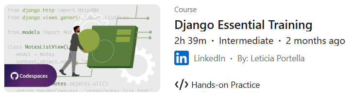 Pictures · Django Essential Training 2024-12