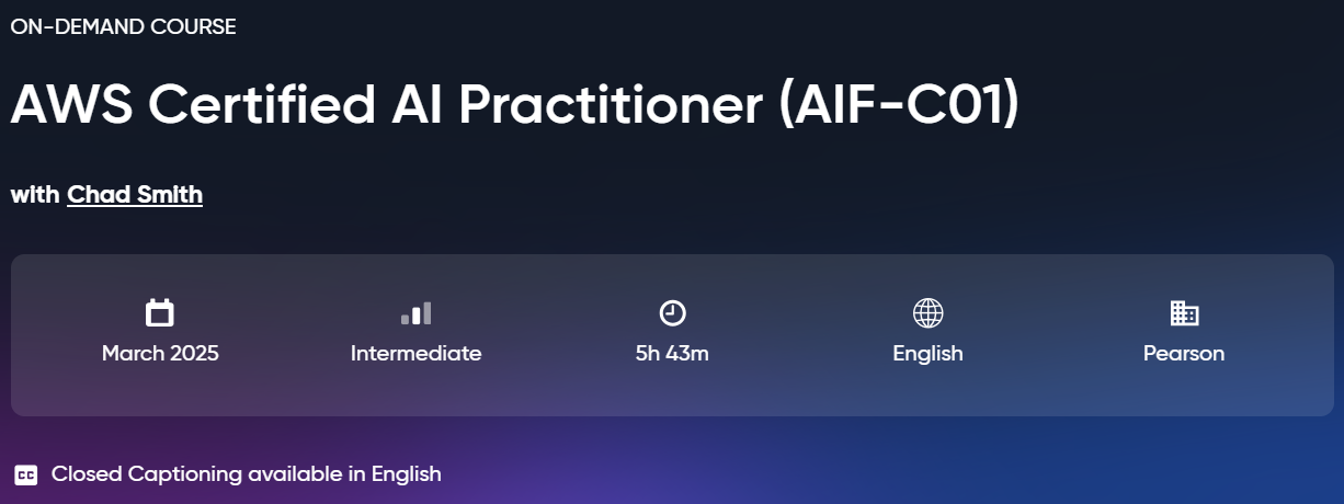 Pictures · Oreilly – AWS Certified AI Practitioner (AIF-C01) 2025-3