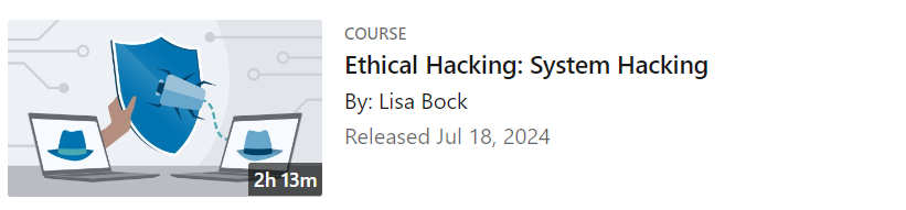 Pictures · LinkedIn — Ethical Hacking: System Hacking 2024-7