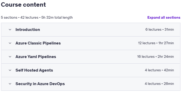 강좌 주제 · Azure에 대한 정보 DevOps 제로에서 영웅까지의 파이프 2025-7