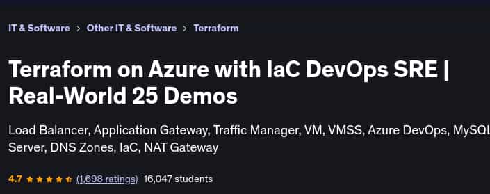 Pictures · Terraform on Azure with IaC DevOps SRE | Real-World 25 Demos 2025-5