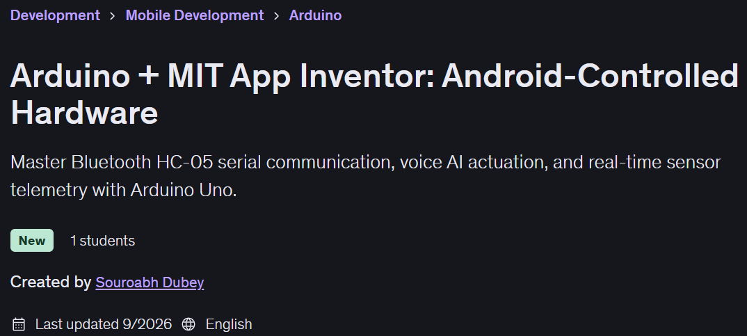 Bilder · Arduino + MIT App Inventor: Android- kontrollierte Hardware 2026-9