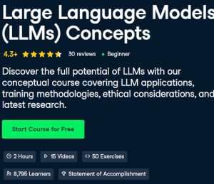 Datacamp — Large Language Models (LLMs) Concepts 2023-11