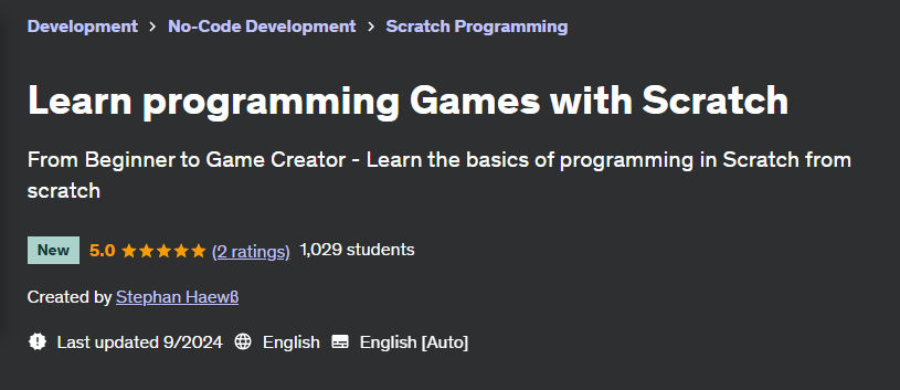 Pictures · Udemy — Learn programming Games with Scratch 2024-9