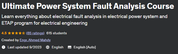 Pictures · Udemy — Ultimate Power System Fault Analysis Course 2022-11