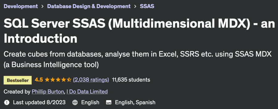 Pictures · Udemy — SQL Server SSAS (Multidimensional MDX) – an Introduction 2022-3
