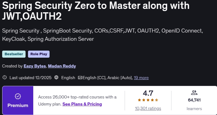 Imágenes · Primavera Seguridad Zero a Master junto con JWT,OAUTH2 2025-12