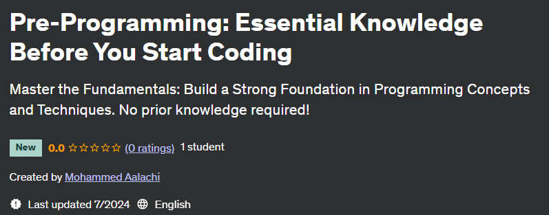 Pictures · Pre-Programming: Essential Knowledge Before You Start Coding 2024-7