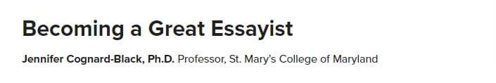 Pictures · The Great Courses — Becoming a Great Essayist 2018-10