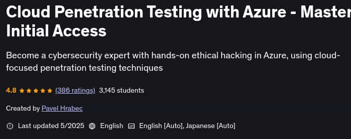 Pictures · Cloud Penetration Testing with Azure – Master Initial Access 2025-5