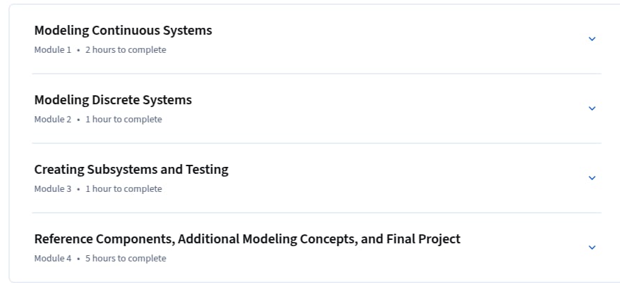 Sujets du cours · Modélisation et simulation avec Simulink 2025-10