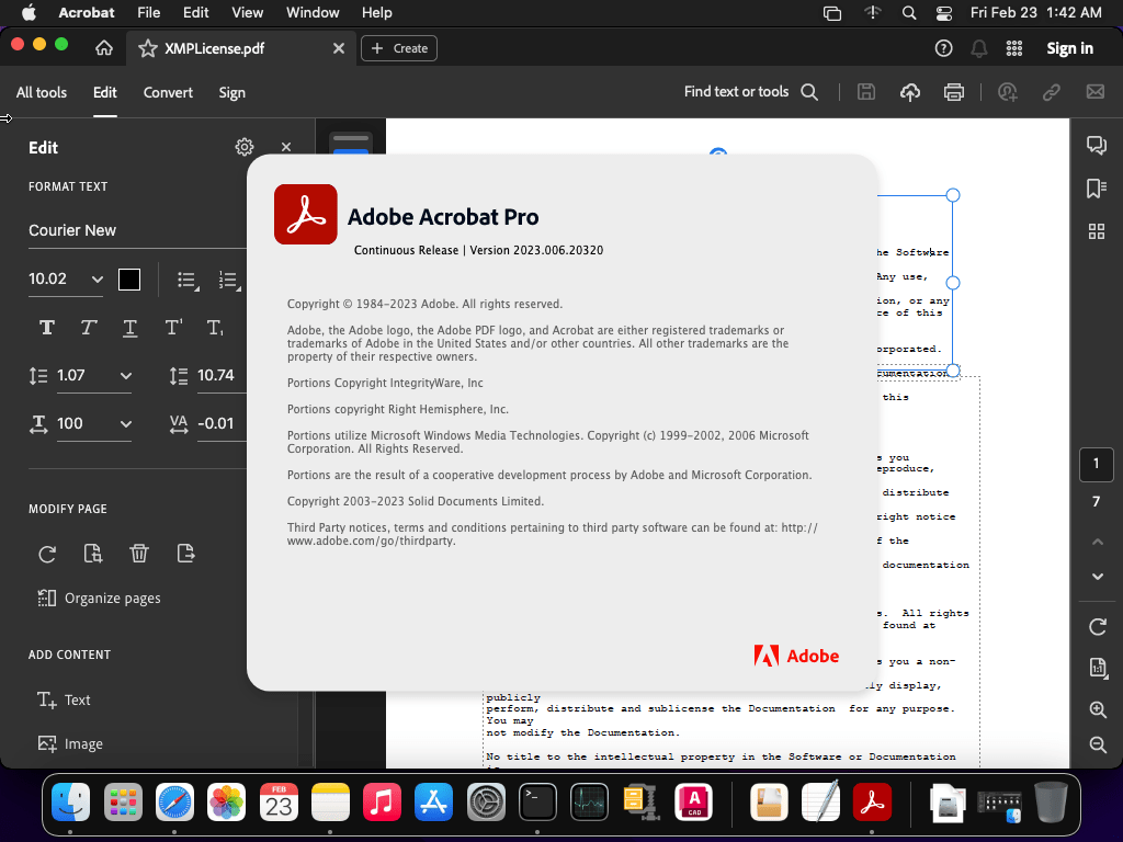Imágenes · Título: Adobe Acrobat Pro DC 2026.002.21996 Ganar /macOS