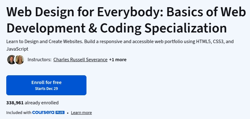 Pictures · Coursera — Web Design for Everybody: Basics of Web Development & Coding Specialization 2025-12