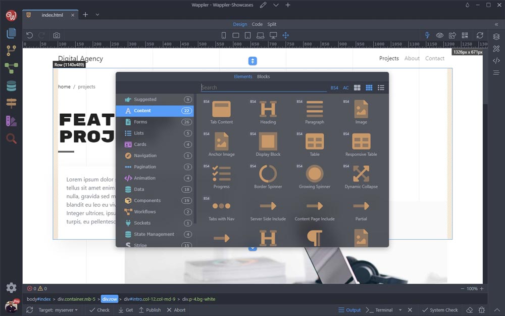 Pictures · Wappler Pro 5.0.0 Beta 1 / 4.9.0 x64
