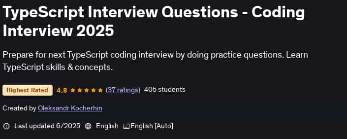 Pictures · Udemy — TypeScript Interview Questions – Coding Interview 2025 2025-6