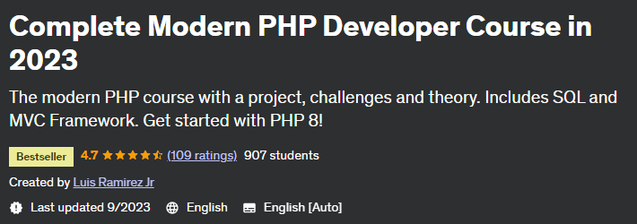 Pictures · Udemy — Complete Modern PHP Developer Course in 2023 2023-7