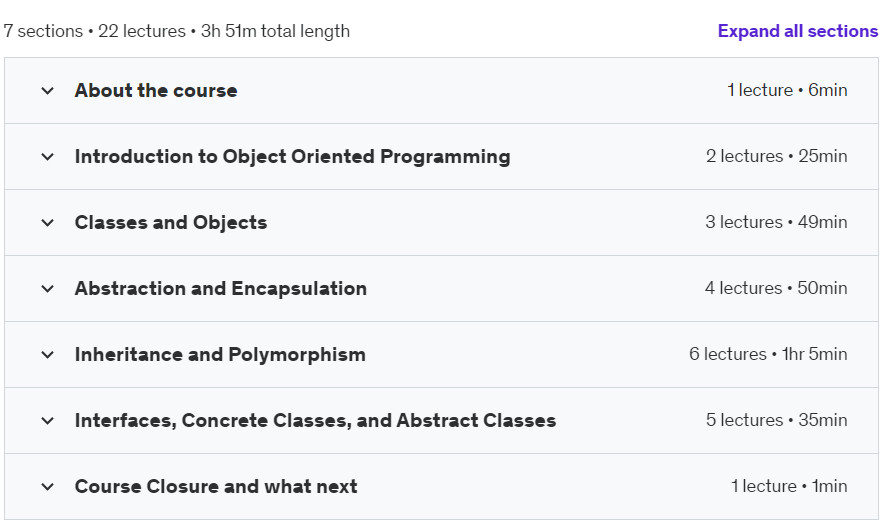 Course topics · Object Oriented Programming Fundamentals using C# 2024-5